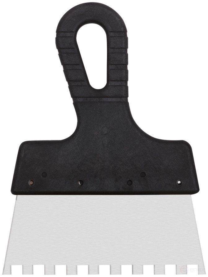 Шпатель фасадный нержавеющий зубчатый 150 мм/зуб 8 мм