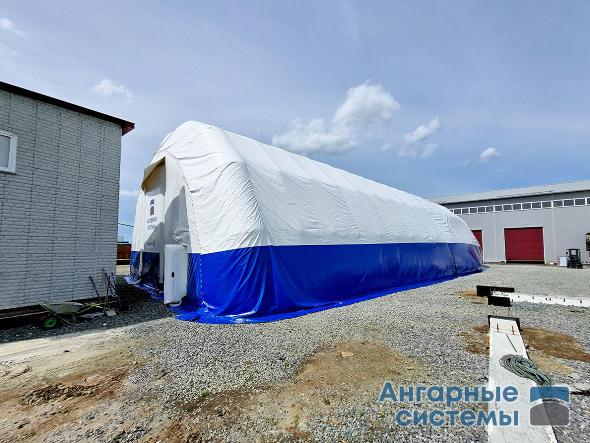 Inflatable Prefabricated PVC Hangar with Double Gates — Mobile Warehouse