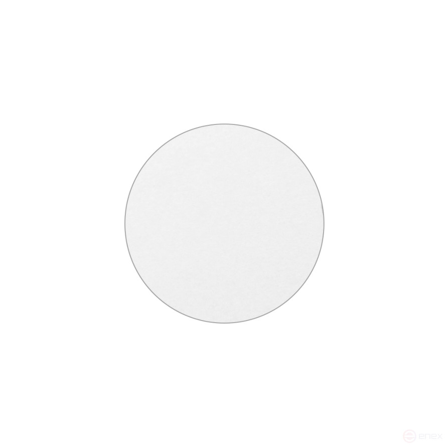 Заглушка самоприлипающая к конфирматам белый гладкий (04) AKS (лист-108шт.)