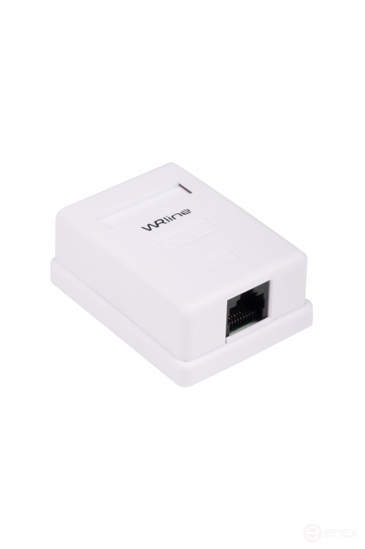 WRline WR-WS-8P8C-C5E-1 Computer socket RJ-45, category 5e, unshielded, single, external, Dual IDC, color white
