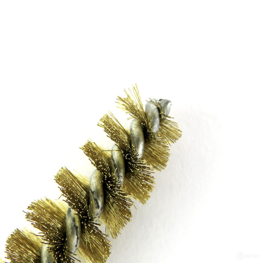 Brass brush D15, pile 0.15, M6 thread fit (14-250) brush for gentle cleaning and cleaning of holes, channels, heat exchanger, tubes and equipment in furnace, chimney, boiler systems