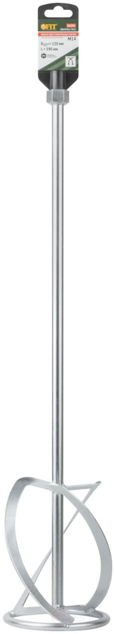 Миксер для легких строительных смесей усиленный Профи, хвостовик М14, 120х590 мм