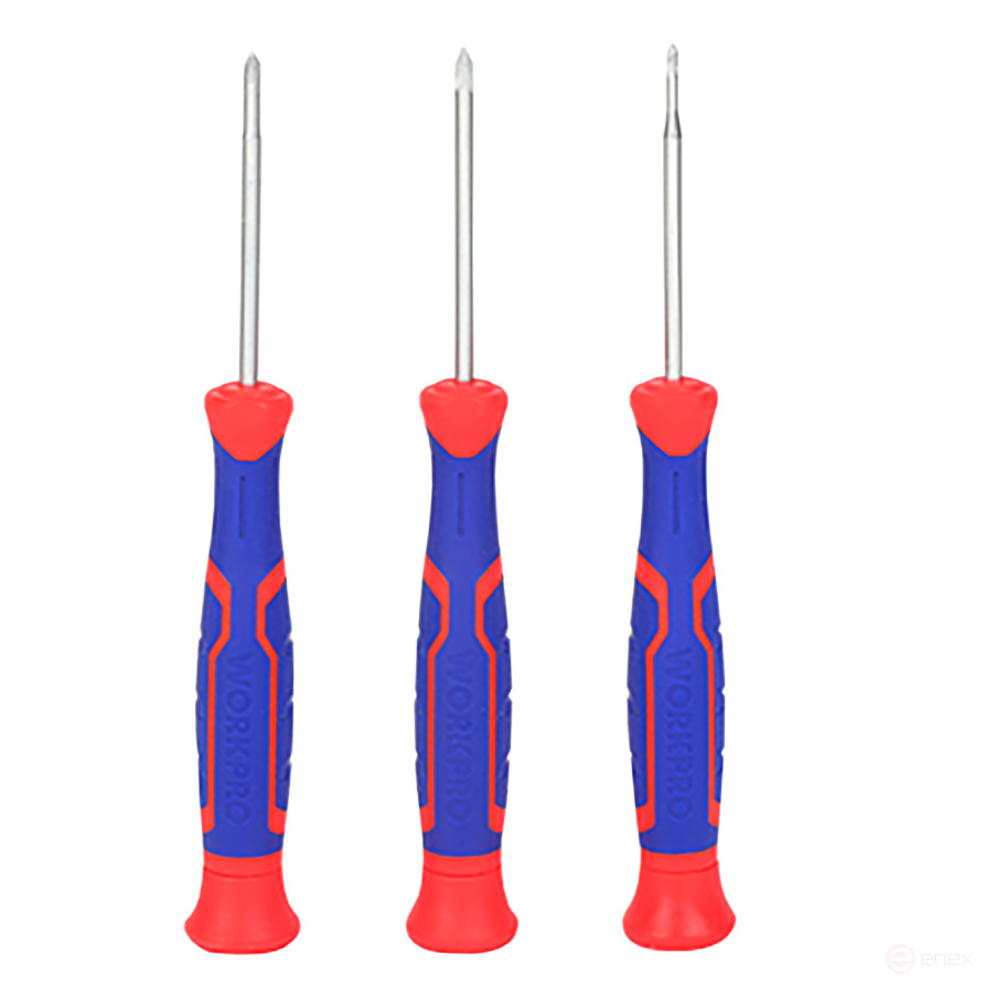 Отвертки для точной механики PH+SL набор 7шт проф WP200509 WORKPRO