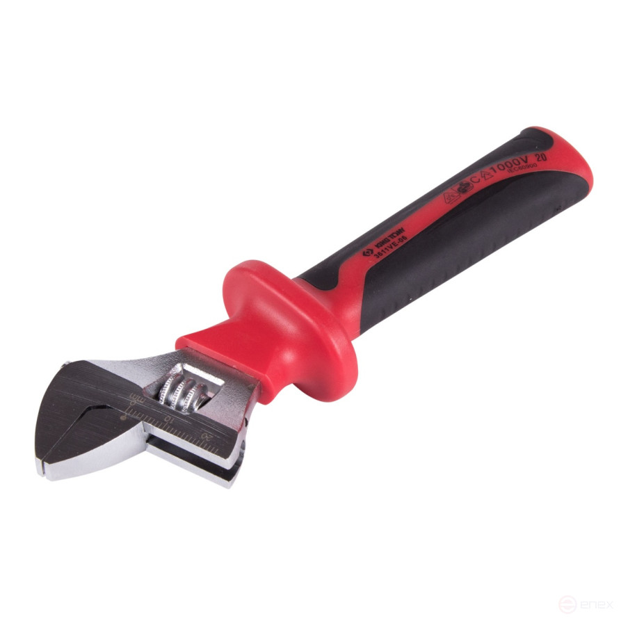 Adjustable dielectric wrench 164 mm KING TONY 3611VE-06