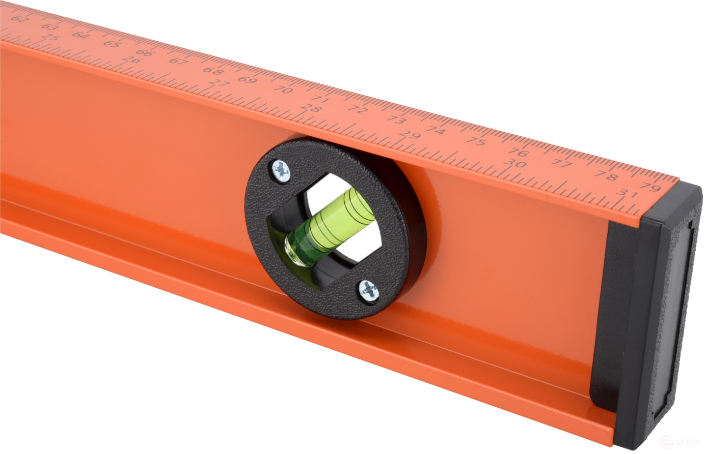 Уровень алюминиевый рельсовый 800 мм (3 глазка, магнитный) BERIL