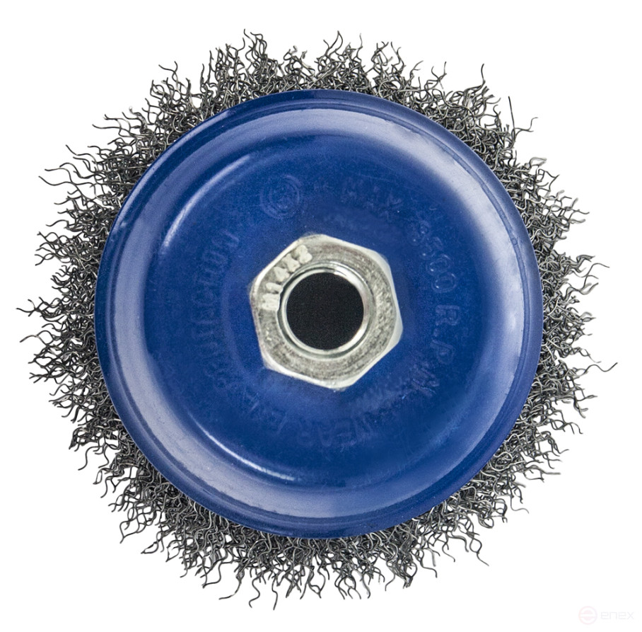 Bowl-shaped soft PRACTICE Cord Brush 90 mm M14 (1 pc.) blister (032-447)