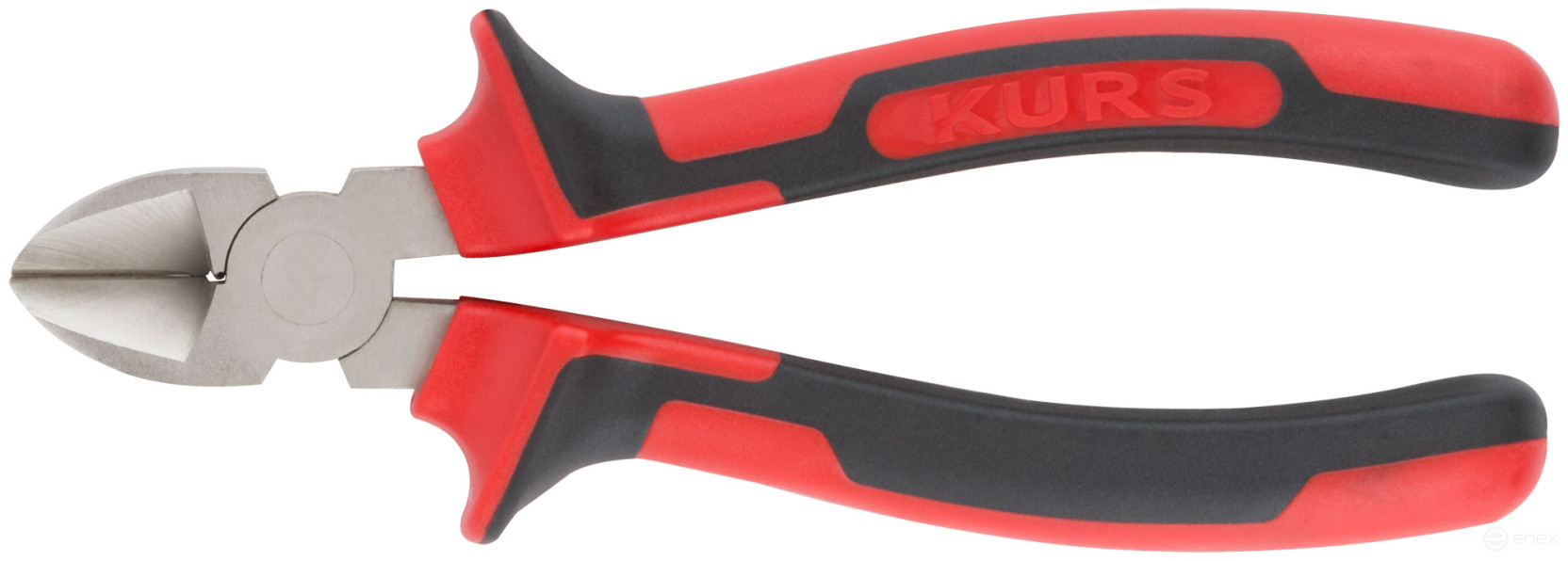 Trend side cutters, two-tone rubberized handles, 180 mm chrome-nickel coating