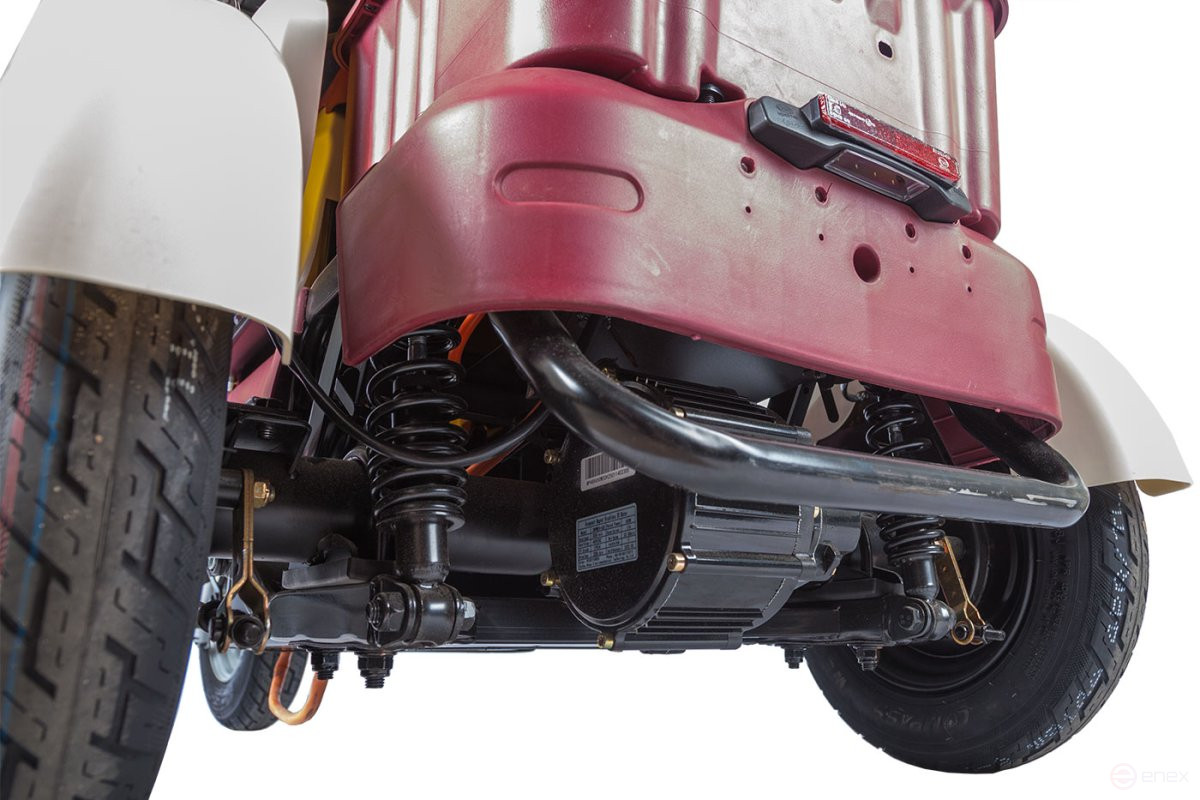 Electric tricycle Rutrike Gelbert Mercury 48V/60V 650W, white and red