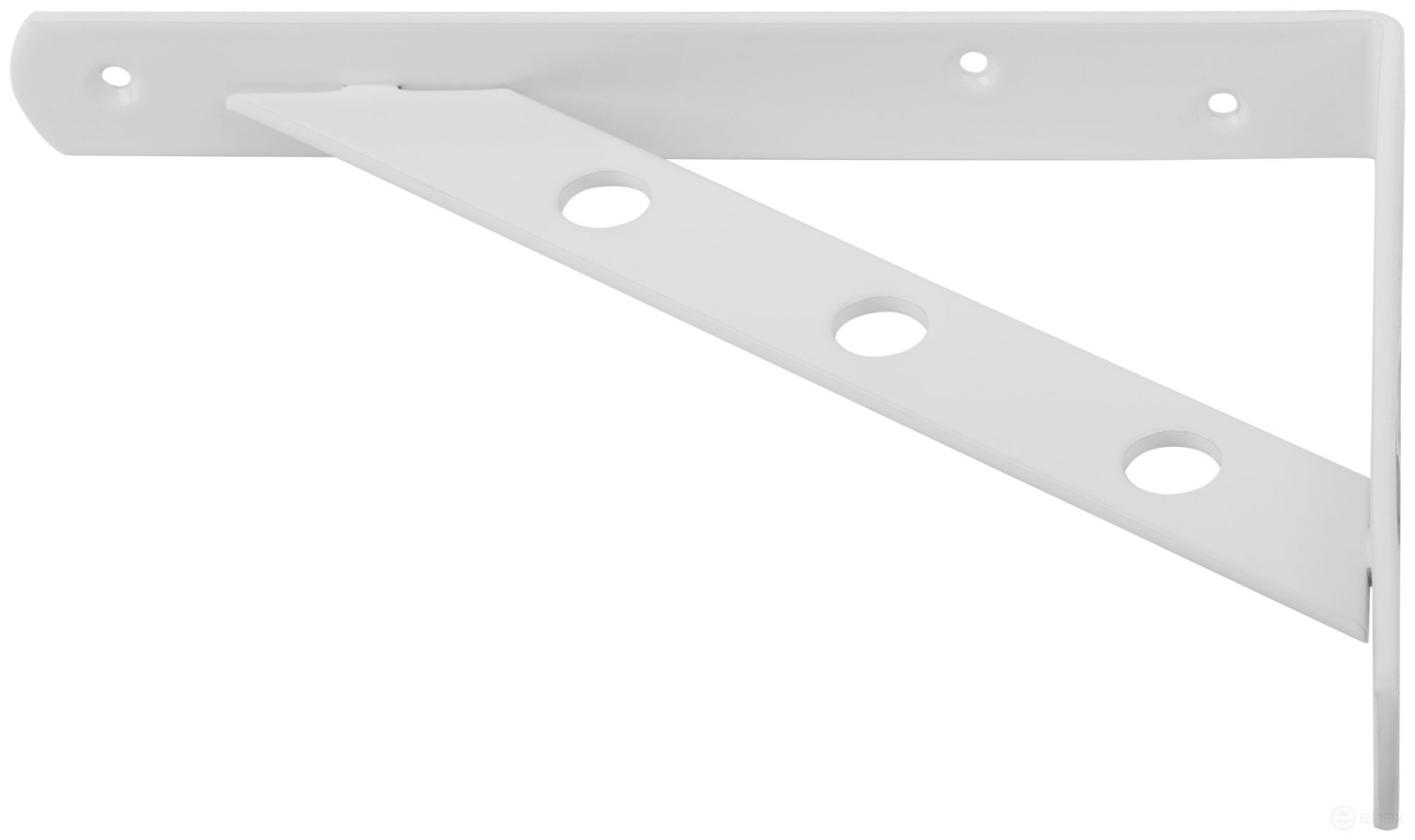 Уголок-кронштейн усиленный белый 200х150 мм