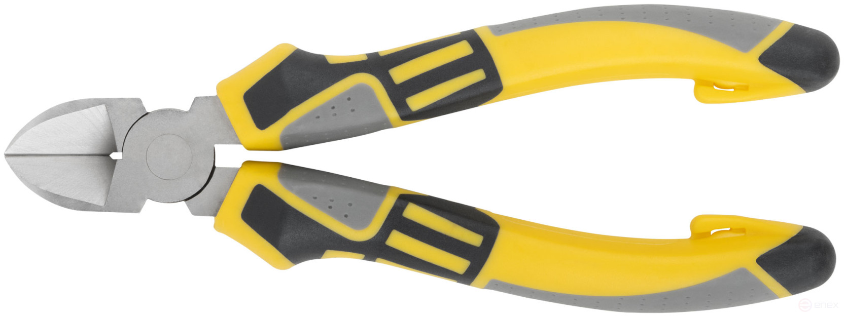 Smart side cutters, tricolor rubberized handles, nickel coating 160 mm