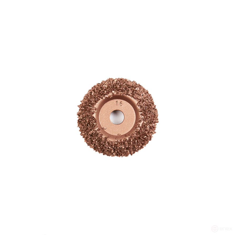 NS05-6116 Rough hemisphere, Ø50x19mm, AH 9.5mm, 16 Grit