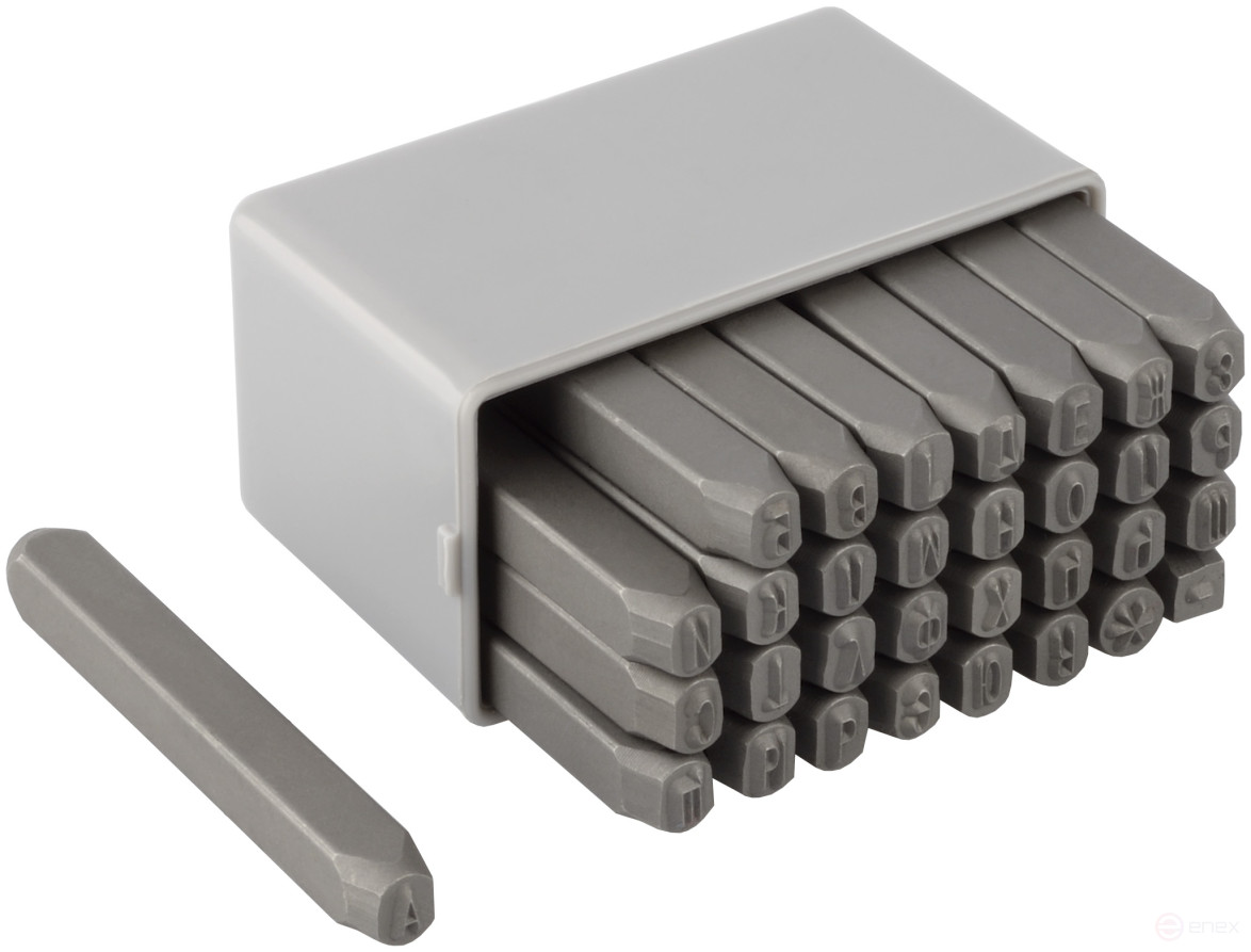 Набор клейм буквенных кириллица 4мм (стальные) BERIL