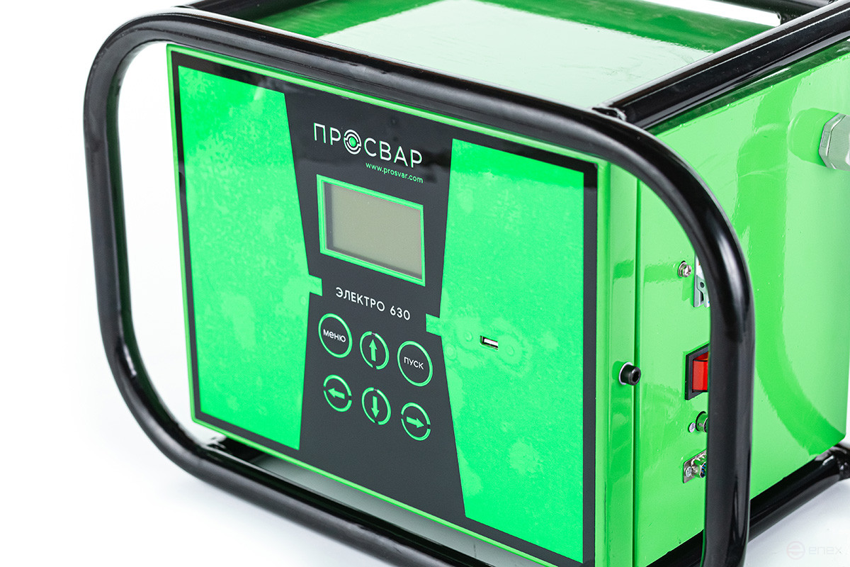 The device for electro-coupling welding of HDPE pipes PROSVAR ELECTRO 630 (80 V)