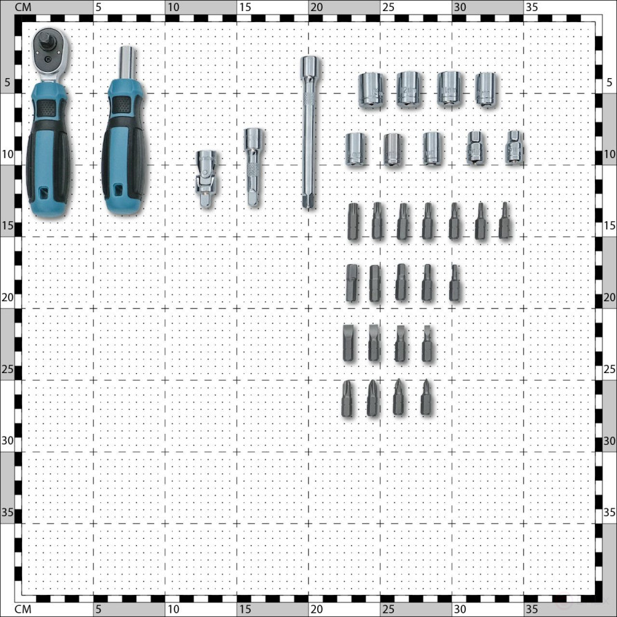 Набор ручного инструмента BORT BTK-38