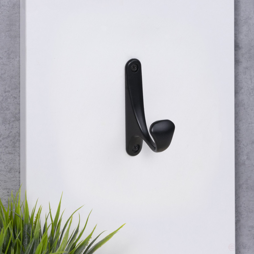 Hook metal one-horn metal DELTA black AKS