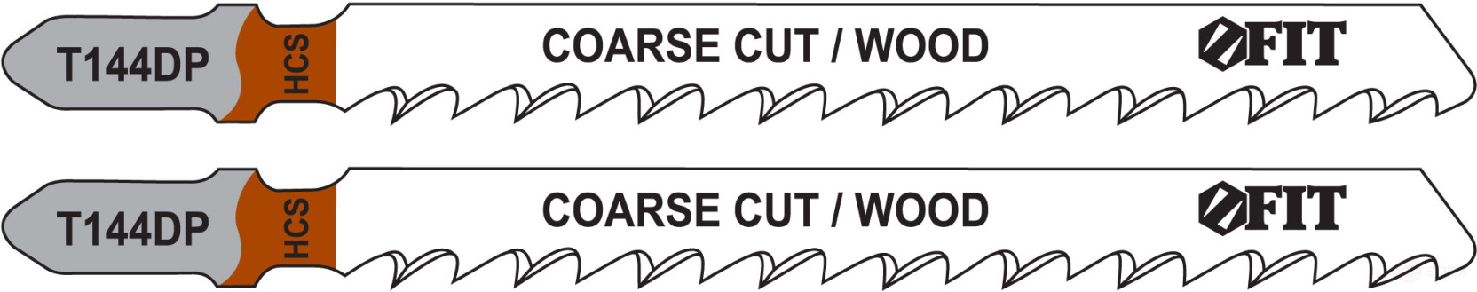 Wood canvases, HCS, diluted, ground teeth 100/74/4 mm (T144DP), 2 pcs.