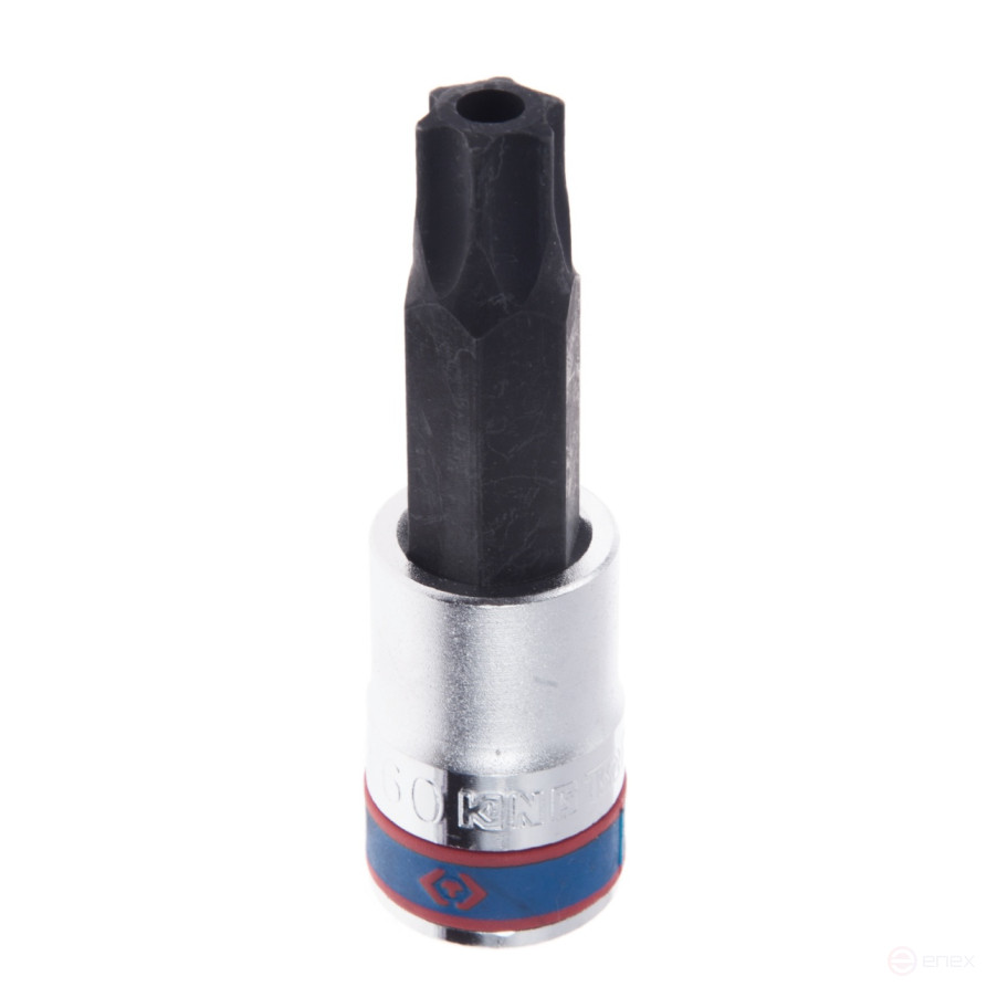 Насадка (бита) торцевая 1/2", Torx, T60, L = 80 мм, с отверстием KING TONY 403760
