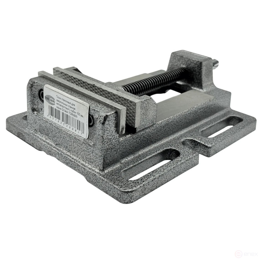 Machine tool vise for drilling machines, non-rotating L jaws 100 mm, series Q194A TORNERI T025885