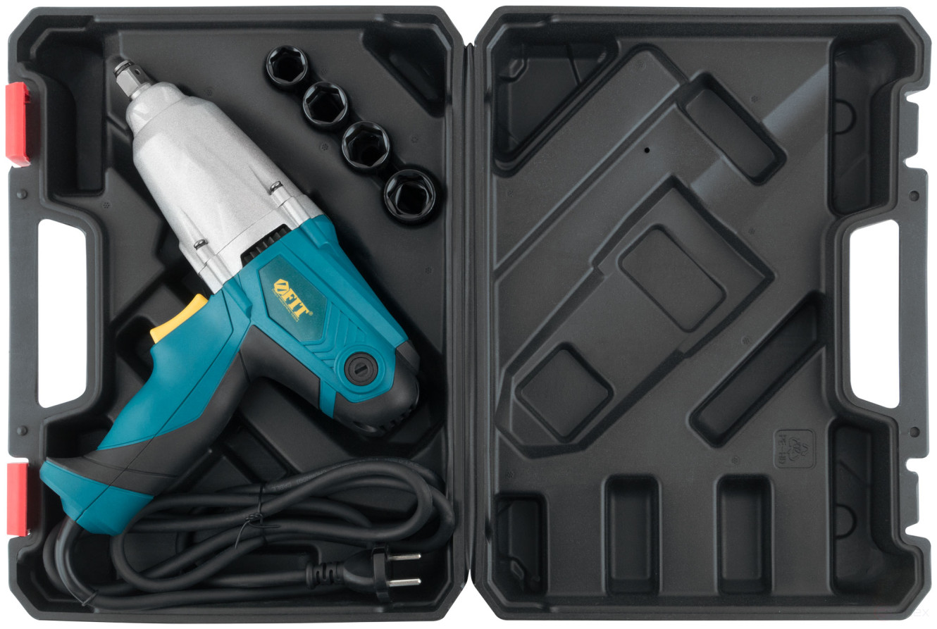 Electric wrench 450 W; 2600 rpm; 5000 rpm; 300 Nm; BS brushes; res. incl.; 2.3 kg ; box