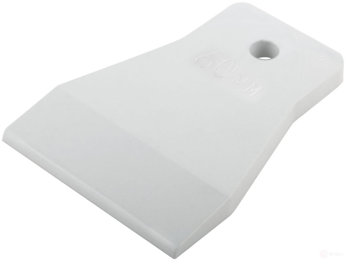 White rubber spatula 60 mm
