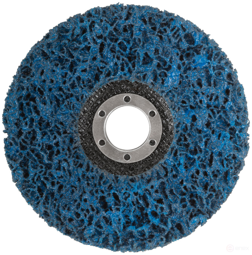 Polymer stripping disc 125 mm, blue, medium hardness