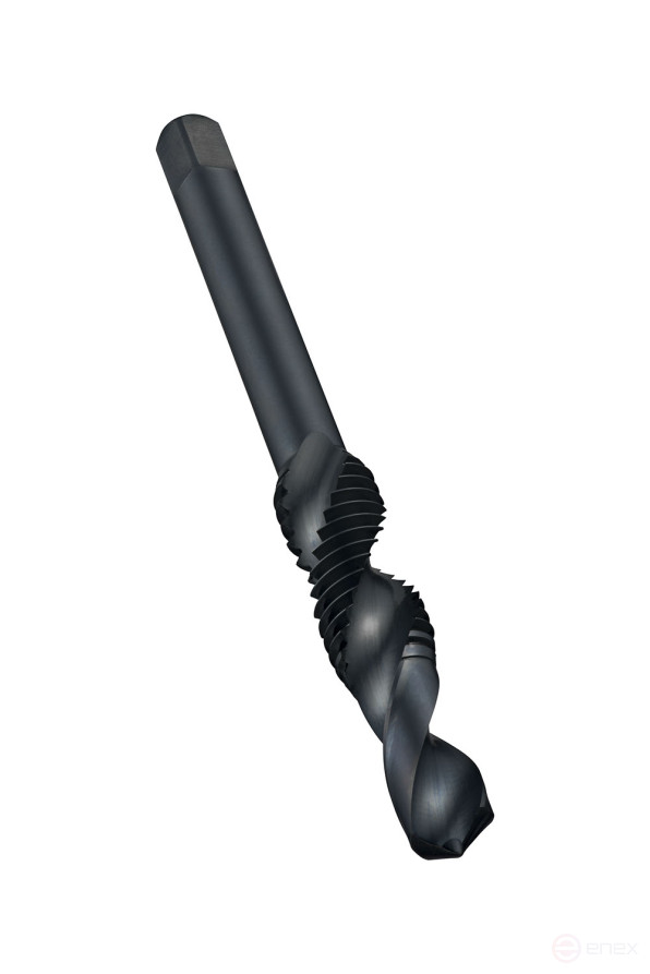 Combined tap with spiral chip groove 30° UNC 7/16;