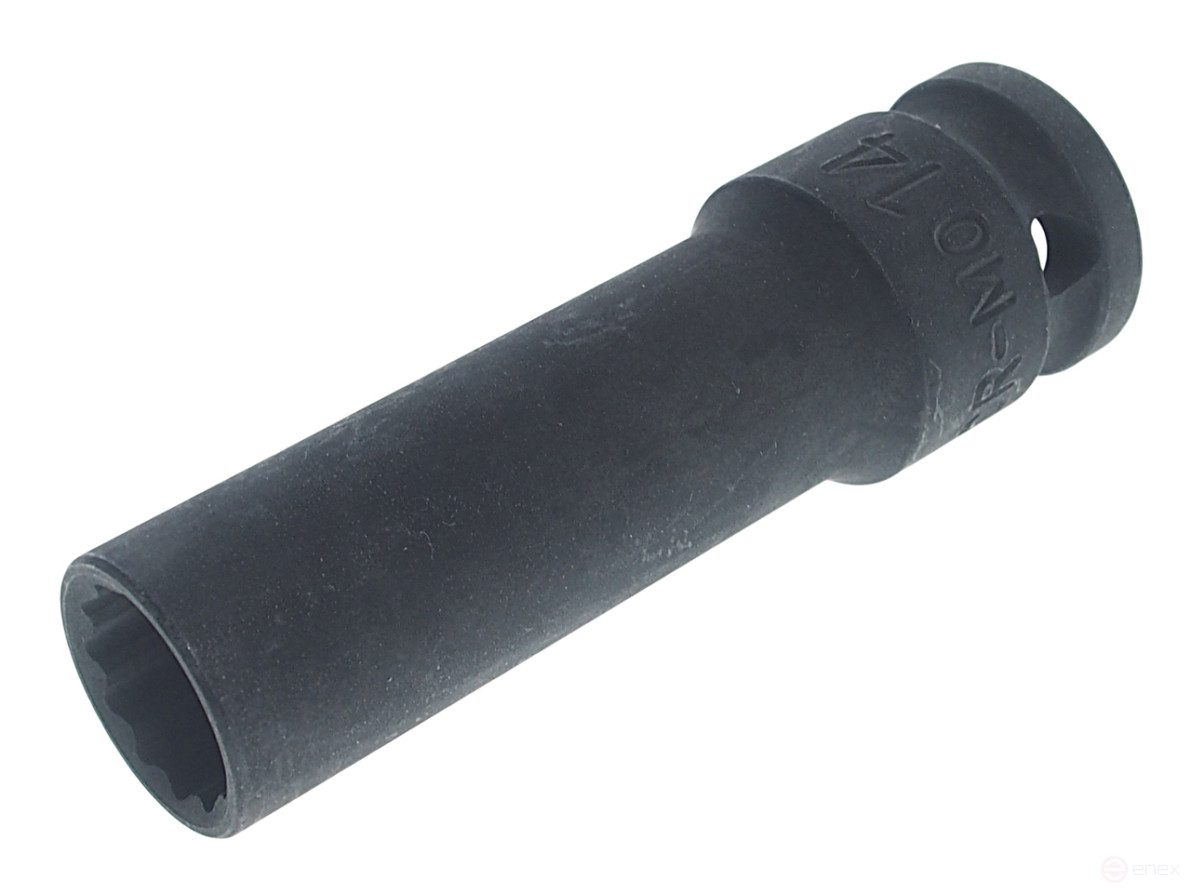 Головка торцевая 1/2" 14мм 12-ти гранная ударная тонкостенная L=82мм JTC