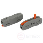 ERA terminal NO-225-393 pass-through 222-2411 with levers 1 pole 0.08-2.5/4 mm2 package of 25 pieces