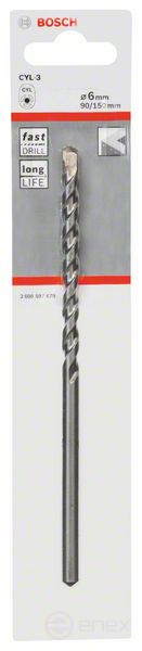 Сверла по бетону CYL-3 6 x 90 x 150 mm, d 5,5 mm