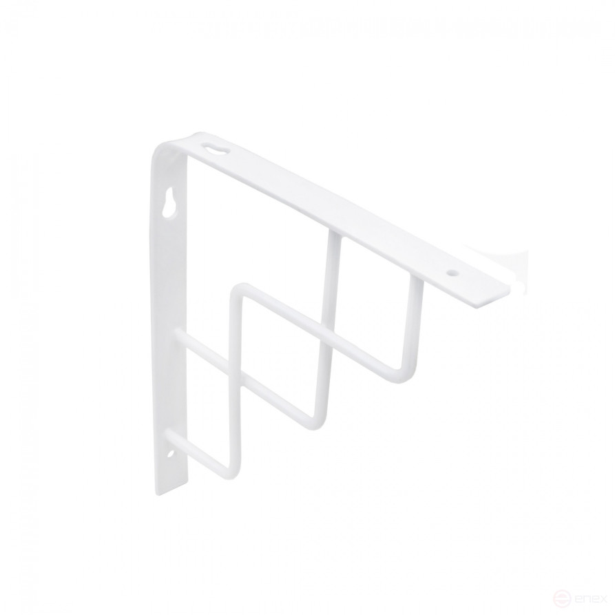 Shelf holder meth. QUADRO 200*200*20*3 , white AKS