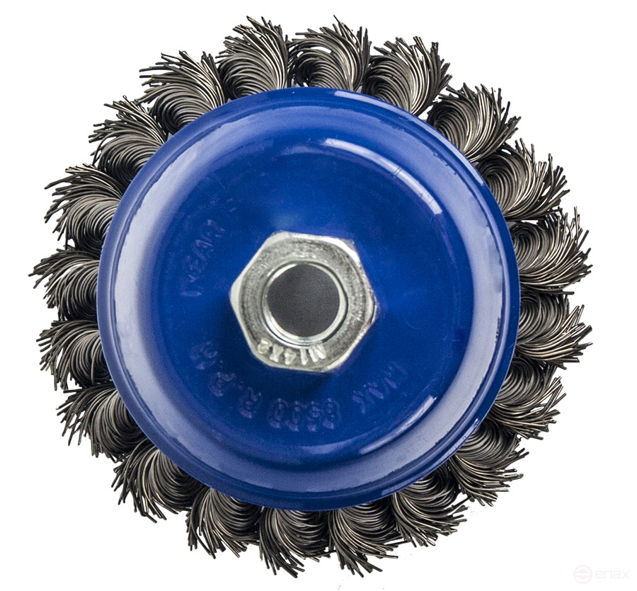 Bowl-shaped twisted PRACTICE Cord Brush 100 mm M14 (1 pc.) blister (773-293)