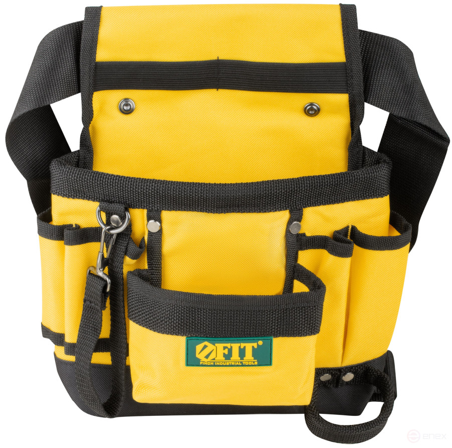 Пояс для инструмента одинарный, полиэстер, 9 отделений, 2 петли для инструмента