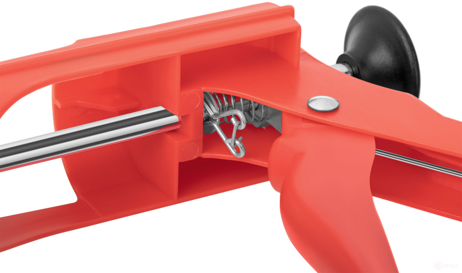 Gun for sealant 225 mm semi-casing, plastic case