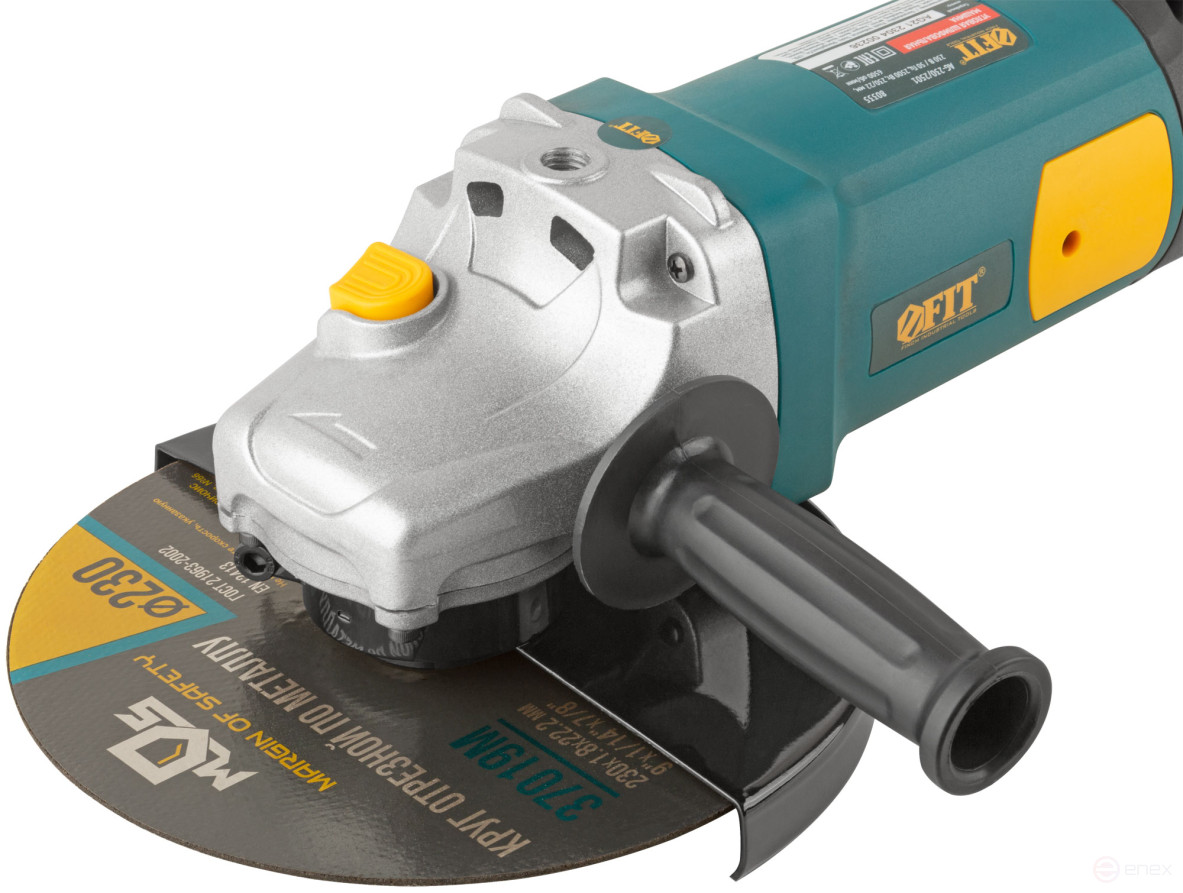 Angle grinder 2500 W; 6500 rpm; KlK 230 mm; 7.1 kg; arm.rotor; used brushes; cut.tilt; float.start-up; cor.