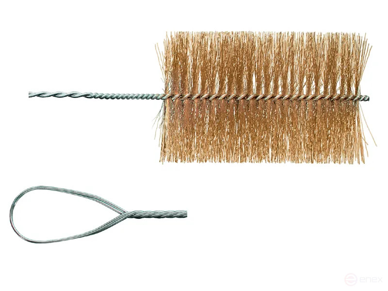 Щетка ерш IBZ с ручной петлей, 2000*200 мм, диаметр 150 мм, латунированная гофрированная проволока STM