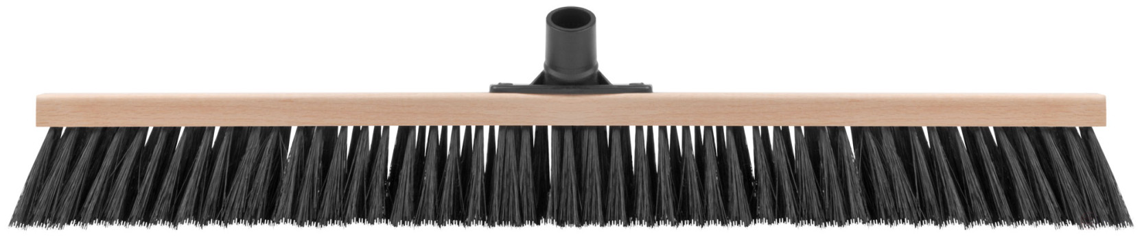 Щетка для пола деревянная наклонная "Метро", пластиковая тулейка под углом, 5-ти рядная, 600х45 мм