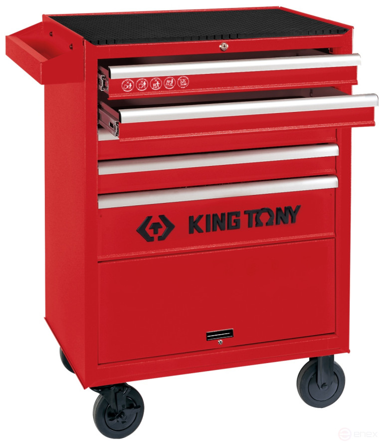 Tool cart, 5 drawers and a compartment, "CLASSIS" KING TONY 87432-5B