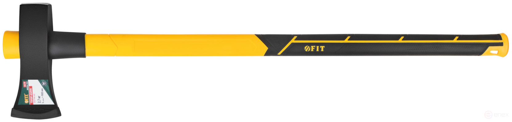 Forged cleaver, fibreglass long handle of the reverse type 900 mm, 2700 gr.