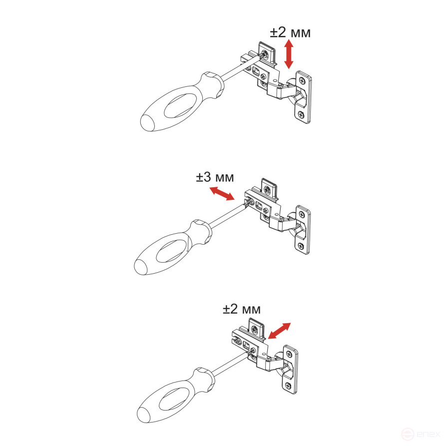 Петля угловая 45° с пружиной 48мм h2 slide-on AKS