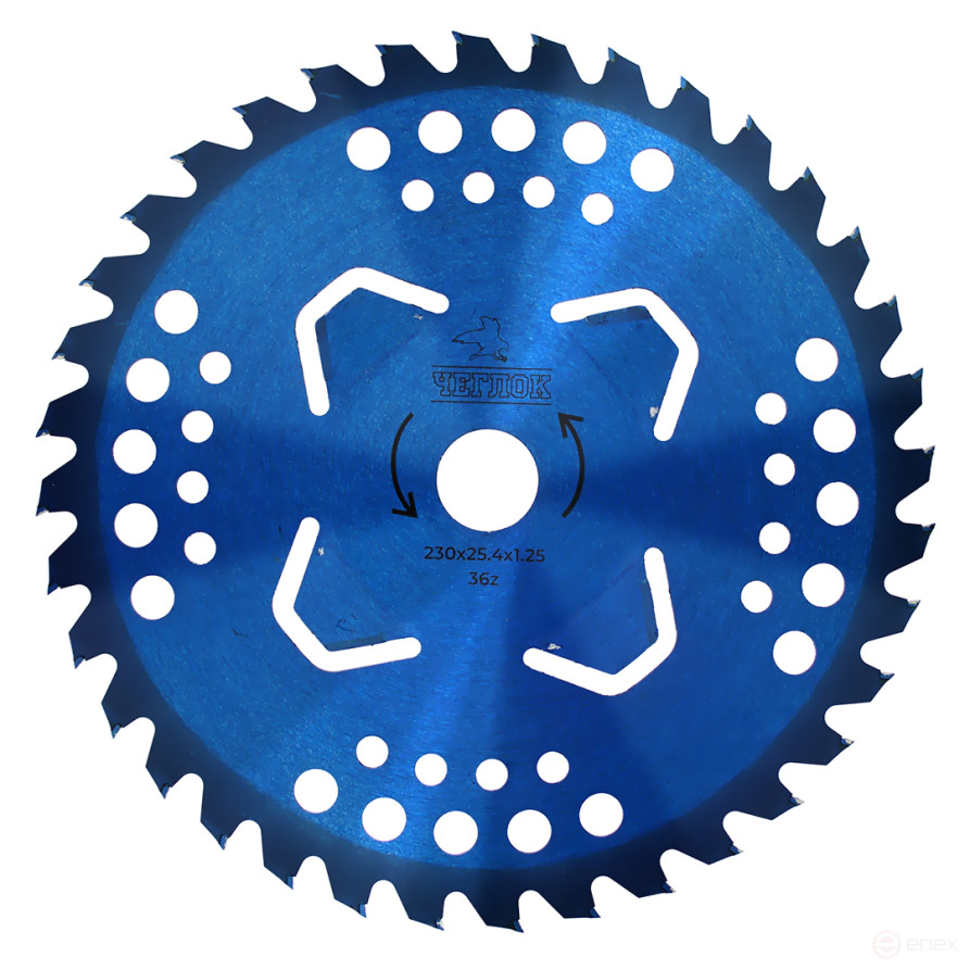 Trimmer disc 230 x 25.4 x 36 Blue, p/c 25.4x22mm, Cheglock (50)