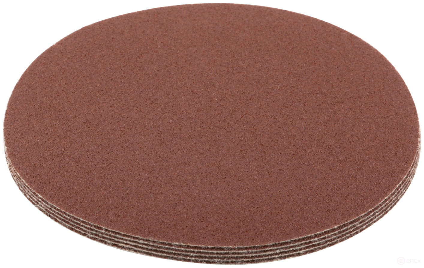 Круги абразивные шлифовальные на ворсовой основе под "липучку" (Р100, 125 мм, 5шт.), Cutop Profi