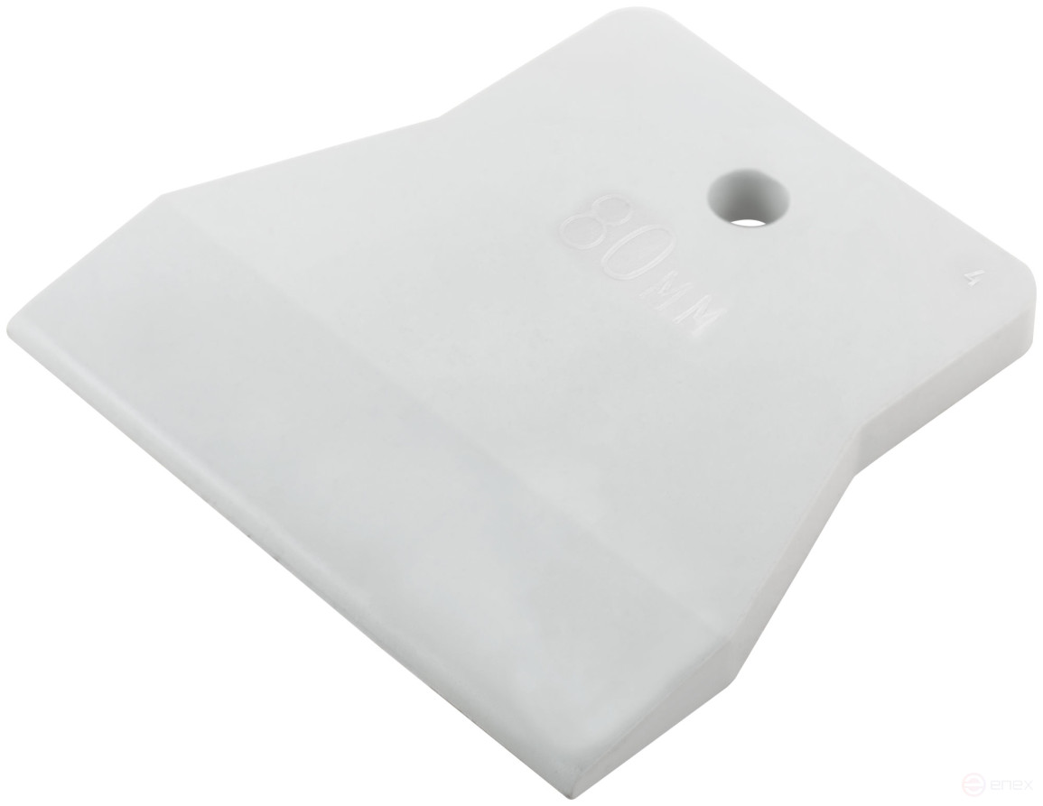 White rubber spatula 80 mm