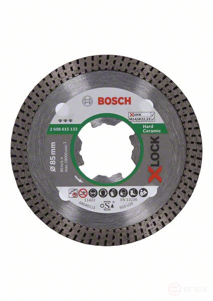 Алмазный отрезной диск Best for Hard Ceramic X-LOCK 85x22,23x1,4x7 85x22.23x1.6x7mm