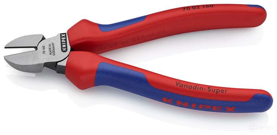 Бокорезы, рез: провол. мягк. Ø 4 мм, средн. Ø 3 мм, твёрд. Ø 2 мм, L-160 мм, 62 HRC, чёрн., 2-к ручки, держатель