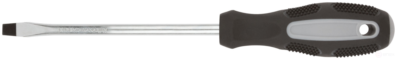 Screwdriver "Master", CrV steel, rubberized handle 8x150 mm SL