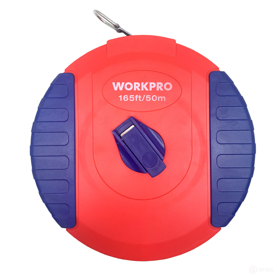 Tape measure 50m fibreglass case WP263002 WORKPRO