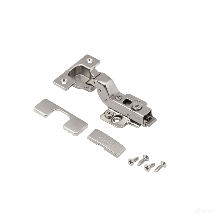 Петля внутренняя с доводчиком 45мм h0 clip-on AKS PRIME 3D (саморезы, заглушки)