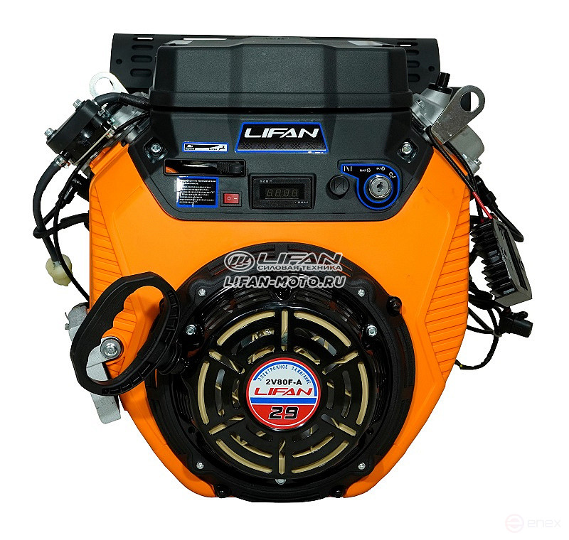 Lifan LF2V80F-A (4500) engine, 25mm shaft, 20 Amp coil pressure sensor/m, m/radiator, hour meter