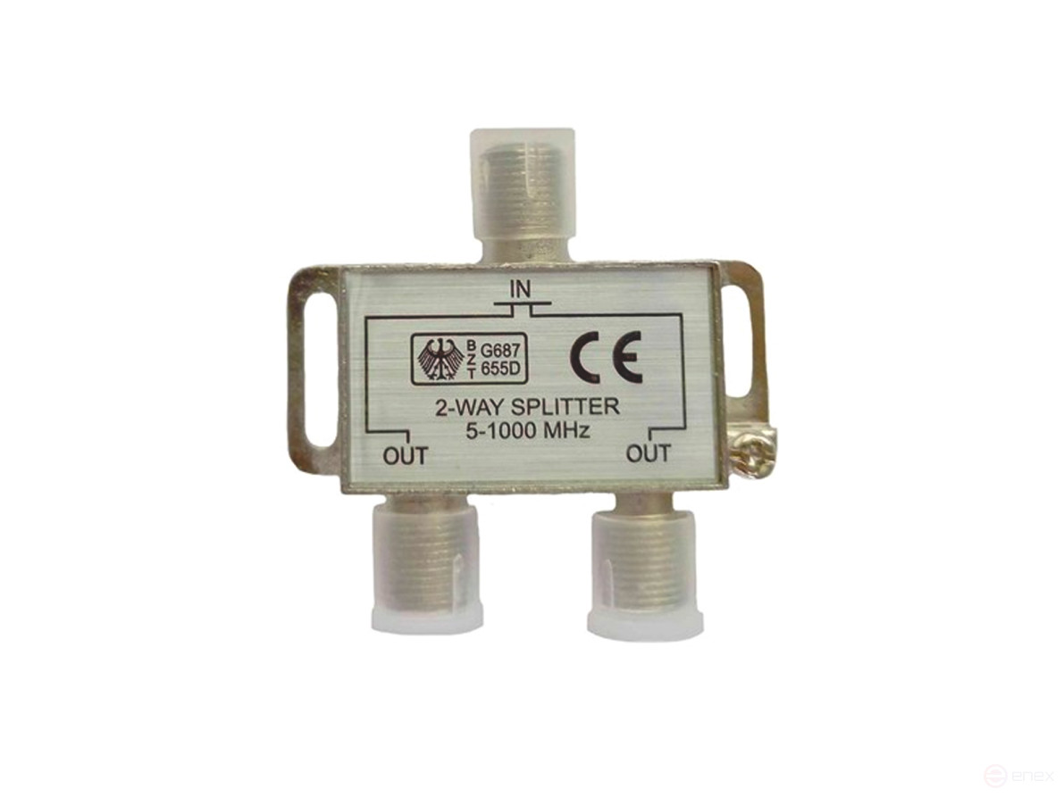 TV Ripo splitter (divider) in 2 directions for F connectors 5-1000 MHz