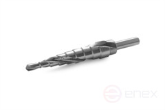 Ступенчатое сверло MESSER со спиральной канавкой. Диаметр 4-12 мм. Ступеней 9.